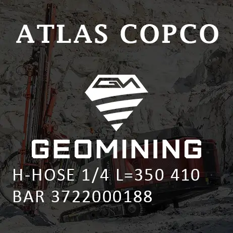 3722000188 H-ШЛАНГ 1/4 Д=350 410 БАР Atlas Copco / Epiroc