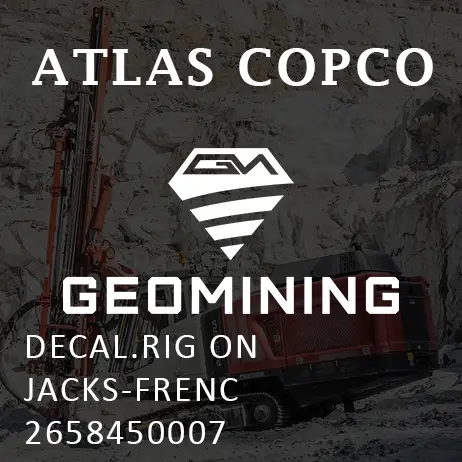2658450007 ДЕКАЛЬ  РЫЧАГ НА ДОМКРАТАХ-ФРАНЦИЯ Atlas Copco / Epiroc