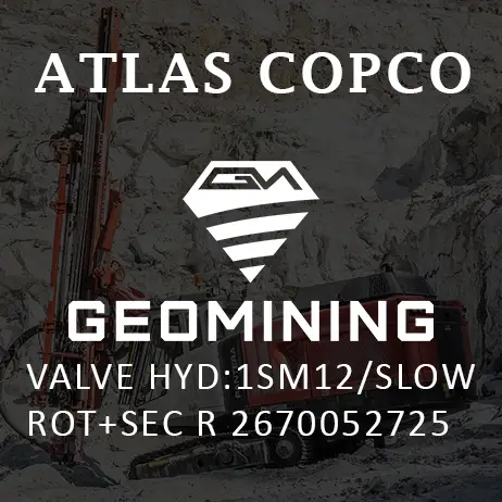 2670052725 КЛАПАН ГИДРАВЛИЧЕСКИЙ: 1SM12/МЕДЛЕННЫЙ ВРАЩЕНИЕ+SEC R Atlas Copco / Epiroc