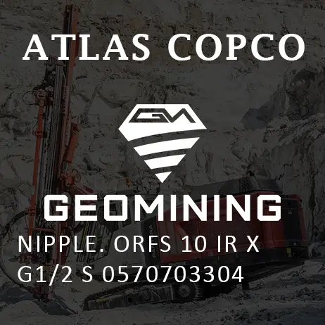 0570703304 НИППЕЛЬ  ORFS 10 IR X G1/2 S Atlas Copco / Epiroc