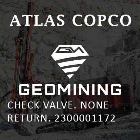 2300001172 ОБРАТНЫЙ КЛАПАН  БЕЗ ОБРАТНОГО КАНАЛА. Atlas Copco / Epiroc