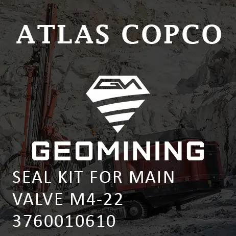 3760010610 КОМПЛЕКТ УПЛОТНЕНИЙ ДЛЯ ГЛАВНОГО КЛАПАНА M4-22 Atlas Copco / Epiroc