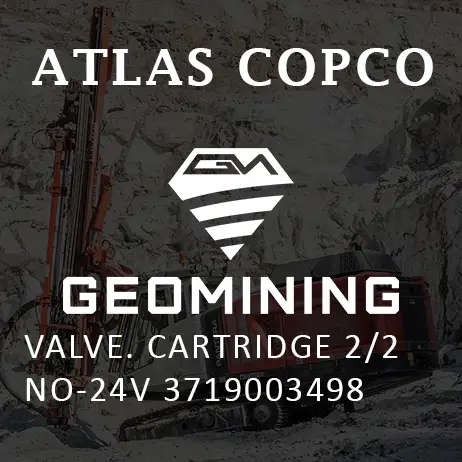 3719003498 КЛАПАН  КАРТРИДЖНЫЙ 2/2 НО-24В Atlas Copco / Epiroc