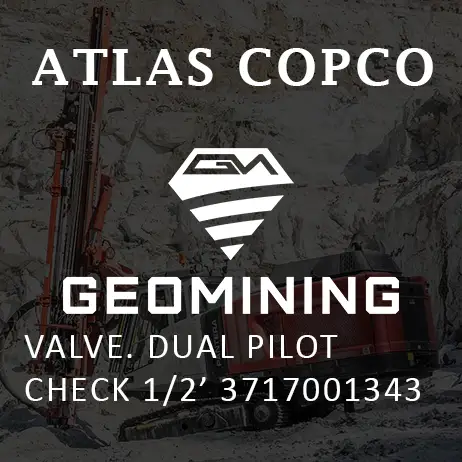 3717001343 КЛАПАН  ДВОЙНОЙ ОБРАТНЫЙ ПИЛОТАЖНЫЙ 1/2' Atlas Copco / Epiroc