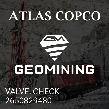 2650829480 КЛАПАН, ЗАПОРНЫЙ Atlas Copco / Epiroc