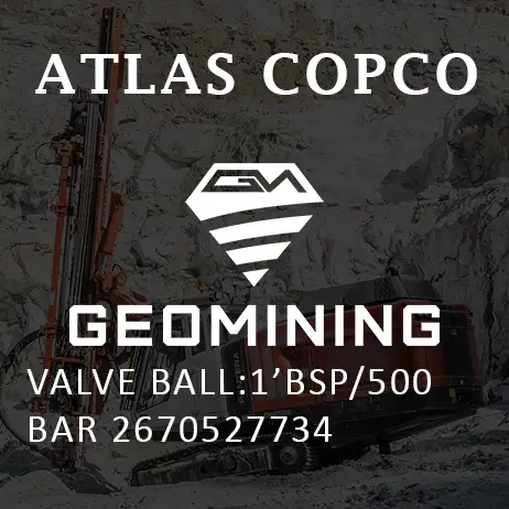 2670527734 ШАРОВОЙ КЛАПАНА: 1'BSP/500 БАР Atlas Copco / Epiroc