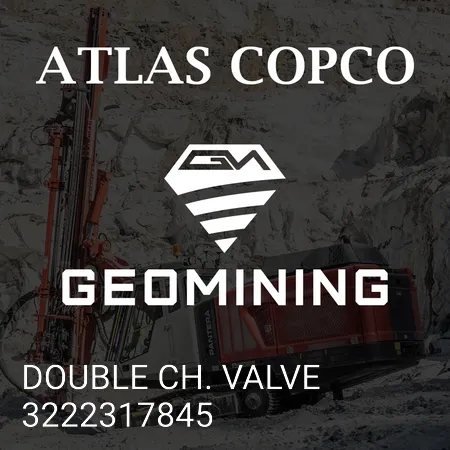 3222317845 ДВОЙНОЙ Ч. КЛАПАН Atlas Copco / Epiroc