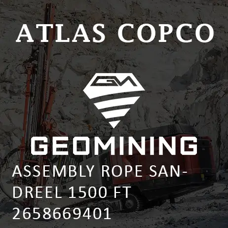 2658669401 ПЕСОЧНАЯ КАТУШКА ДЛЯ МОНТАЖНОГО КАНАТНОГО КАНАТА 1500 ФУТОВ Atlas Copco / Epiroc