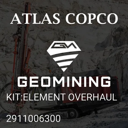 2911006300 КОМПЛЕКТ:КАПИТАЛЬНЫЙ РЕМОНТ ЭЛЕМЕНТА Atlas Copco / Epiroc
