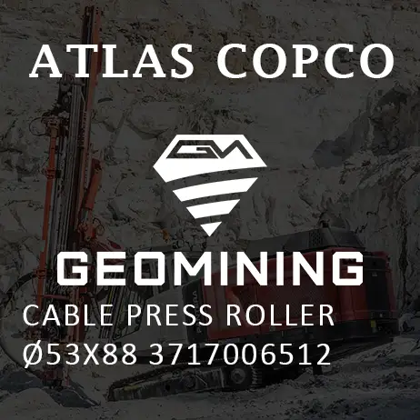 3717006512 РОЛИК ПРИЖИМНОЙ КАБЕЛИ ?53X88 Atlas Copco / Epiroc