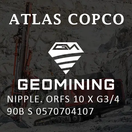 0570704107 НИППЕЛЬ  ORFS 10 X G3/4 90B S Atlas Copco / Epiroc