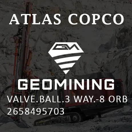 2658495703 КЛАПАН ШАРОВОЙ 3-ХОДОВОЙ -8 ORB Atlas Copco / Epiroc